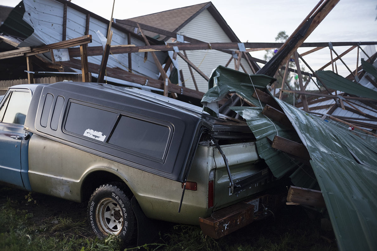 Storm and wind damage in Cozad